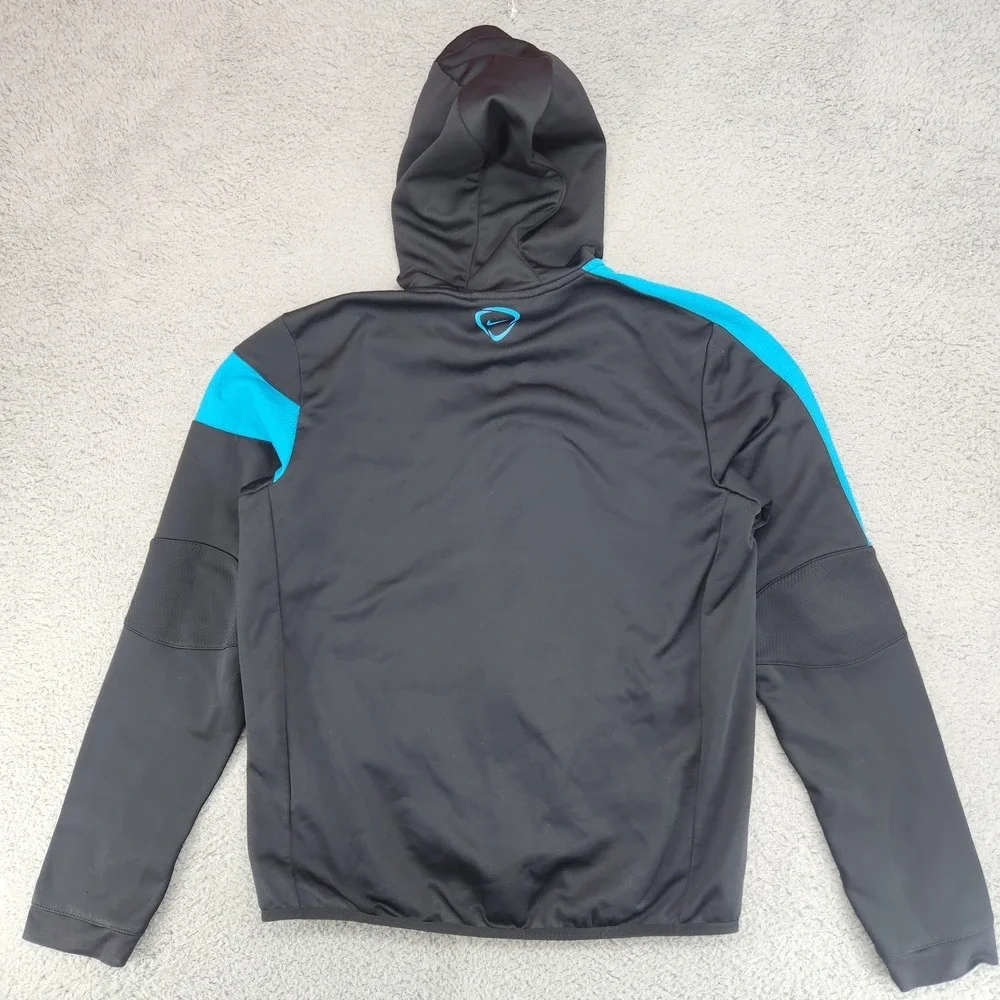 Nike Therma-Fit Full-Zip Hoodie Jacket Mens M Black Nike Futbol Soccer Authentic